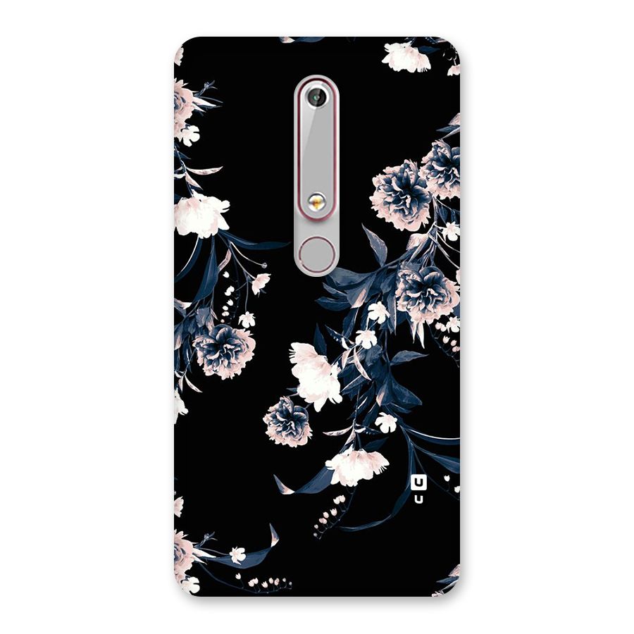 White Flora Back Case for Nokia 6.1