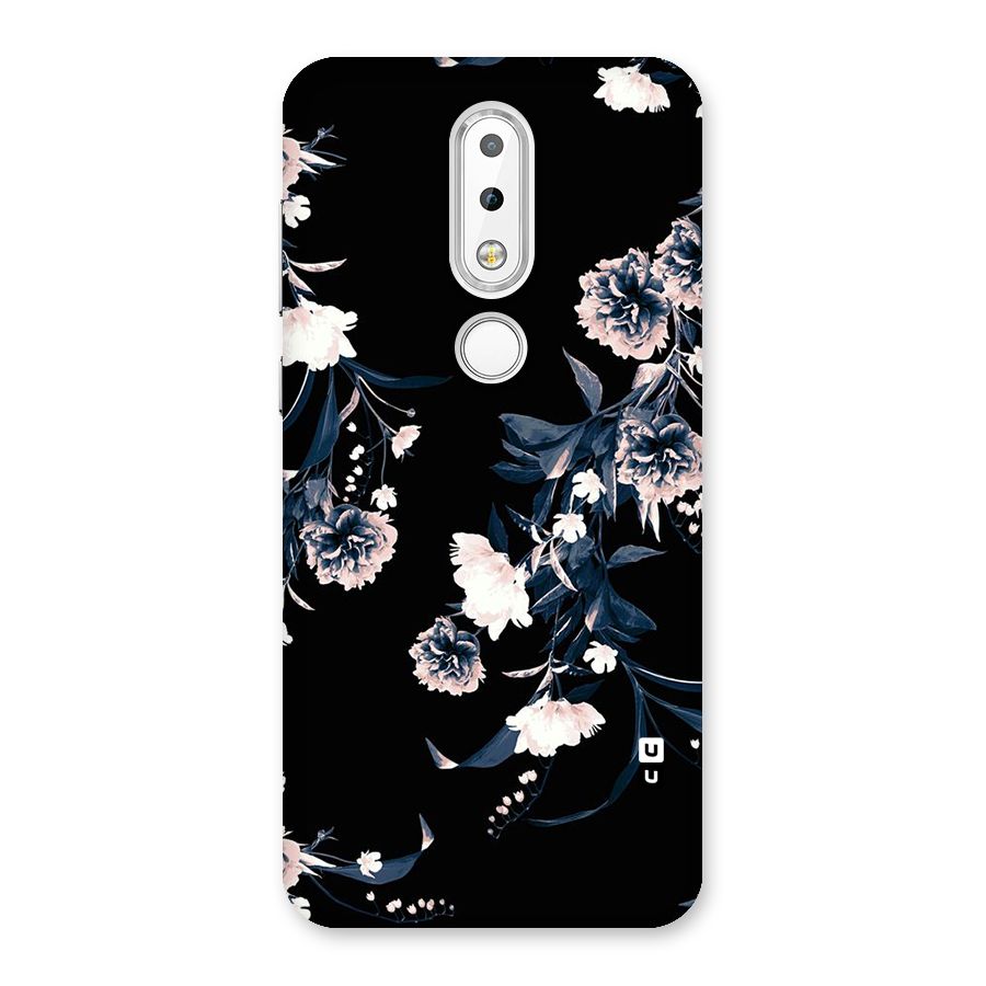 White Flora Back Case for Nokia 6.1 Plus