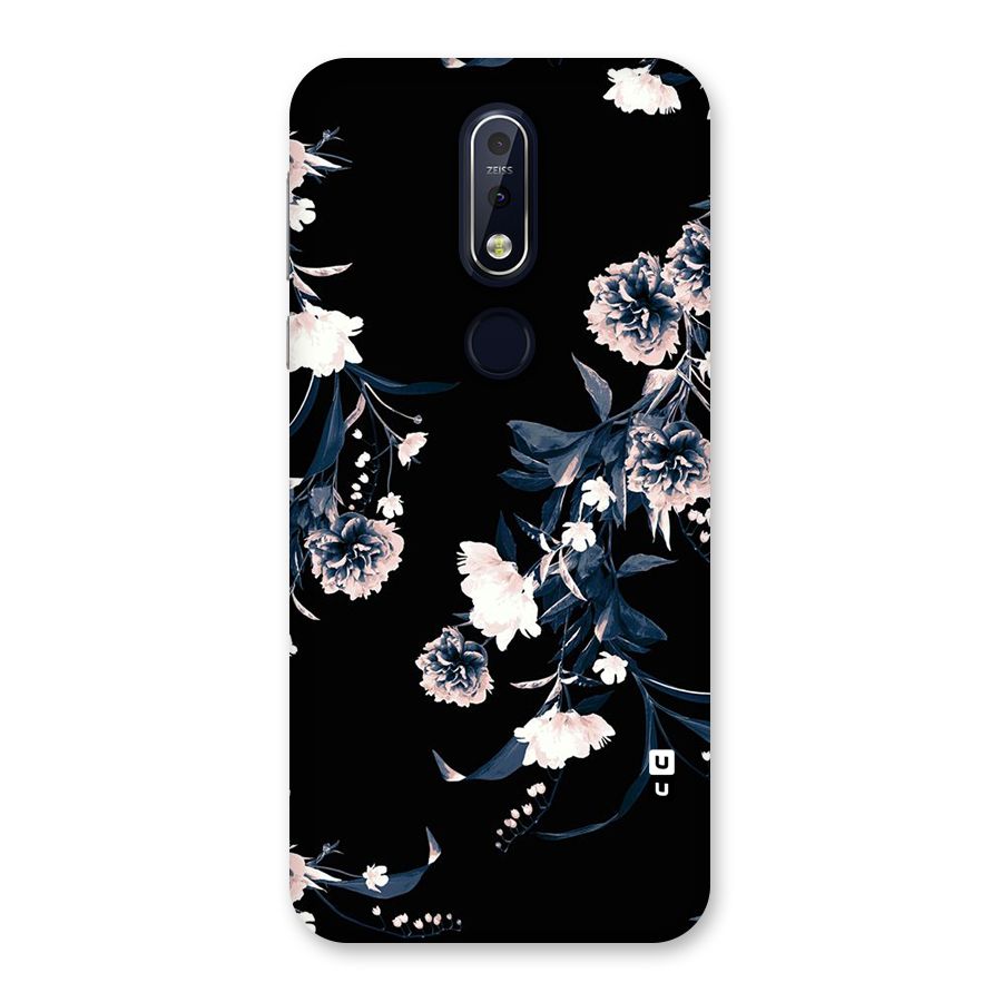 White Flora Back Case for Nokia 7.1