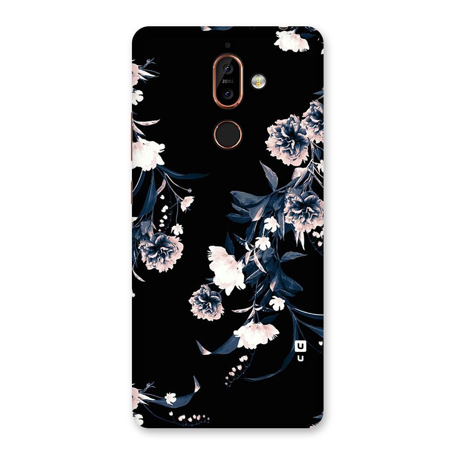 White Flora Back Case for Nokia 7 Plus