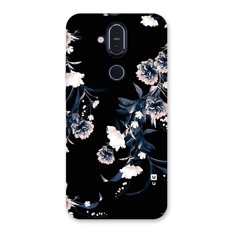White Flora Back Case for Nokia 8.1