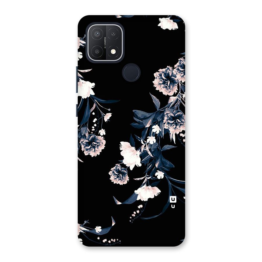 White Flora Back Case for Oppo A15