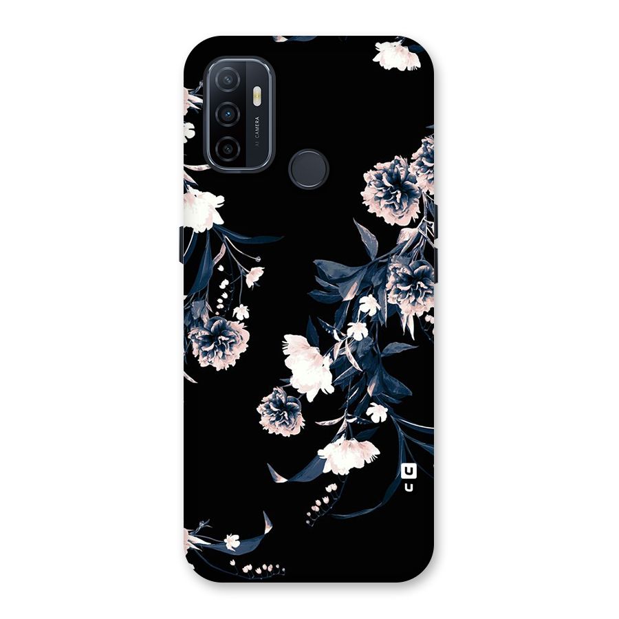 White Flora Back Case for Oppo A53