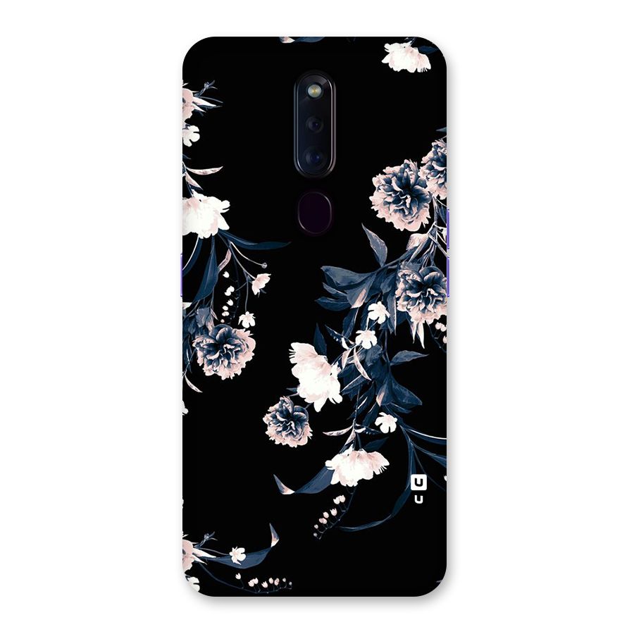 White Flora Back Case for Oppo F11 Pro