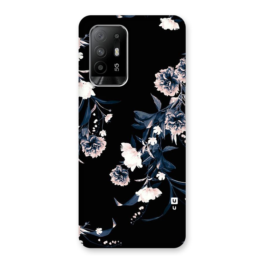 White Flora Back Case for Oppo F19 Pro Plus 5G