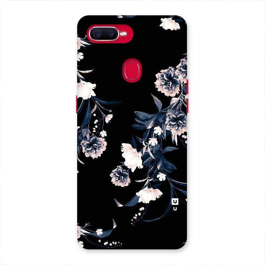 White Flora Back Case for Oppo F9 Pro