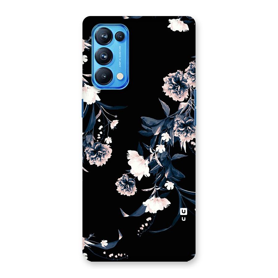 White Flora Back Case for Oppo Reno5 Pro 5G