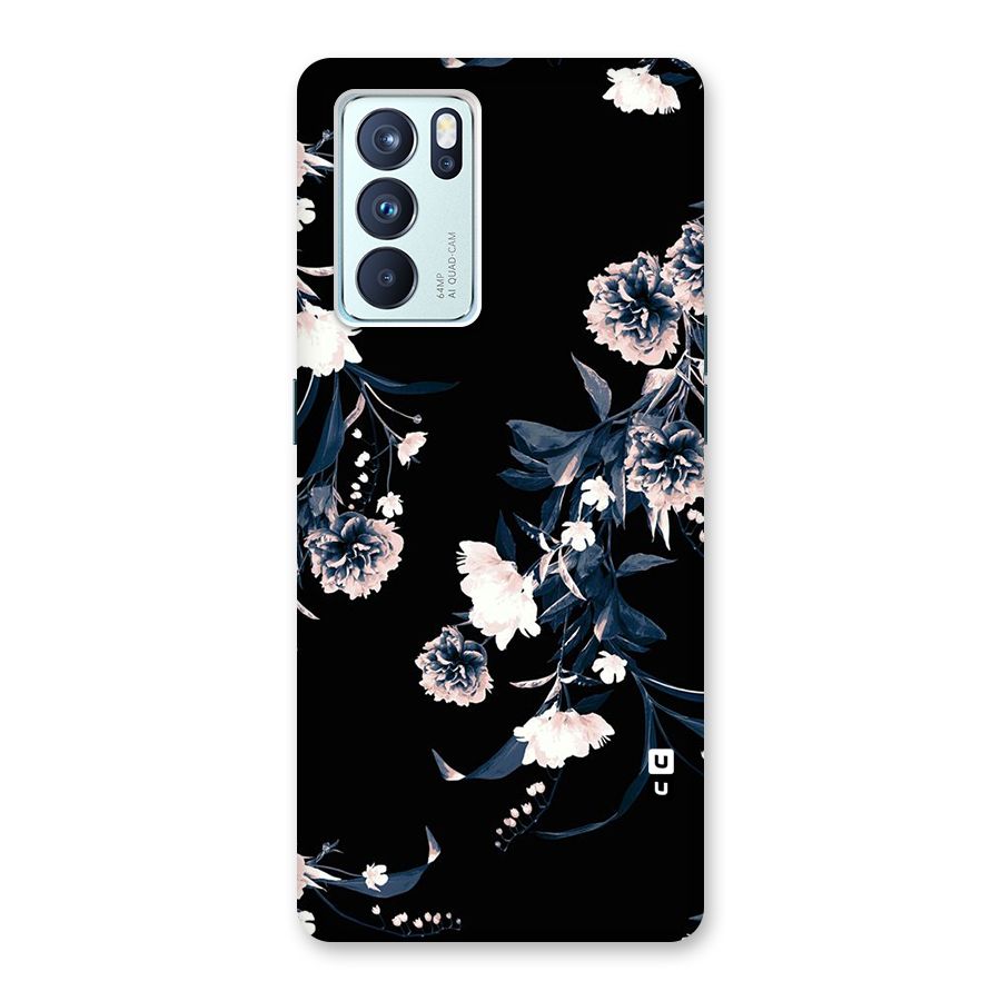White Flora Back Case for Oppo Reno6 Pro 5G