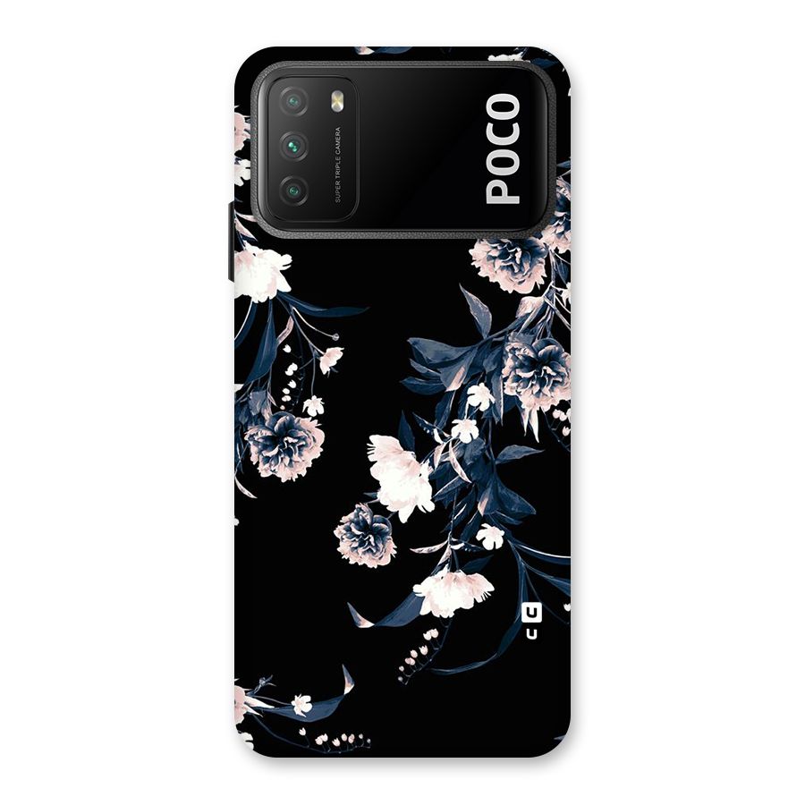 White Flora Back Case for Poco M3
