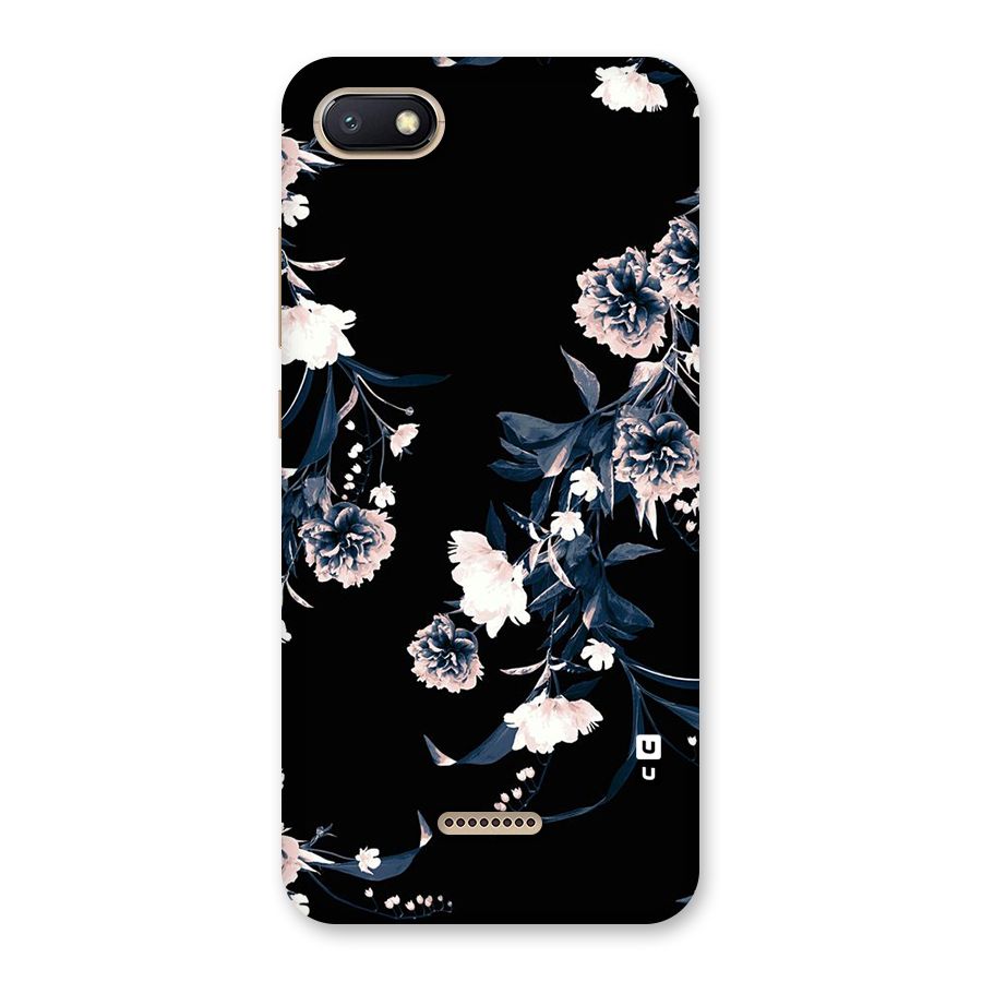 White Flora Back Case for Redmi 6A