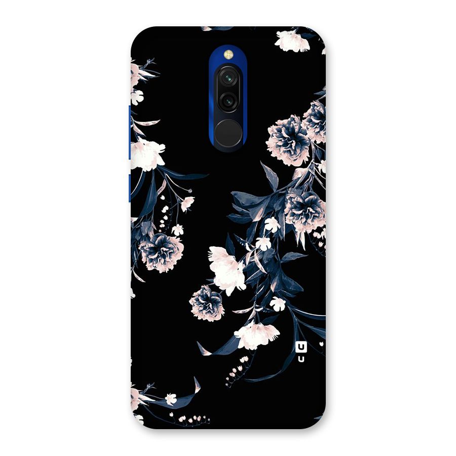White Flora Back Case for Redmi 8