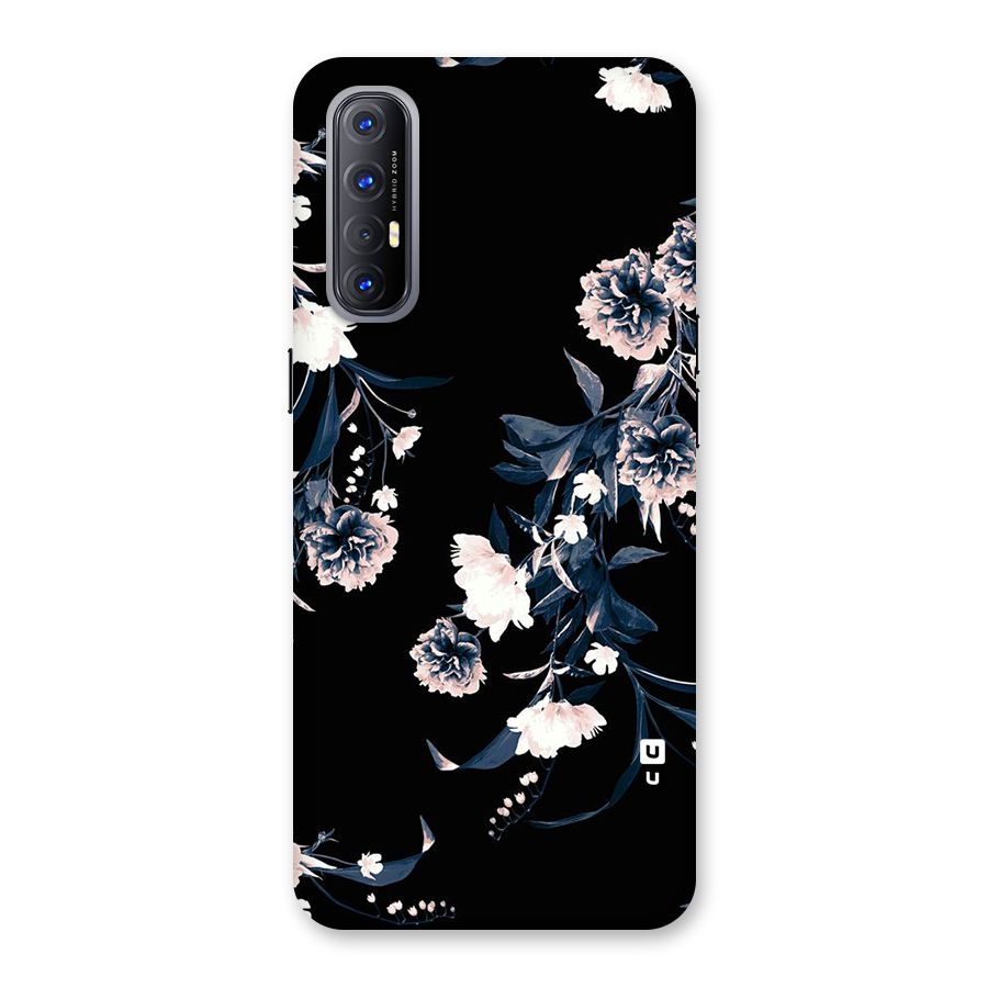 White Flora Back Case for Reno3 Pro