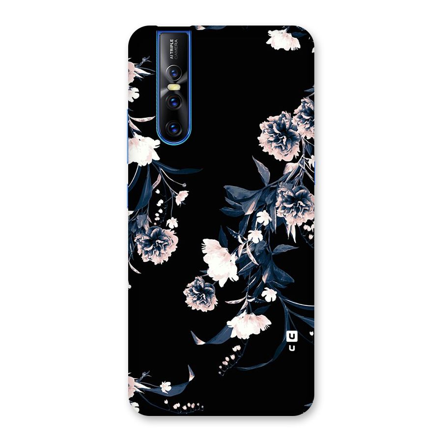 White Flora Back Case for Vivo V15 Pro