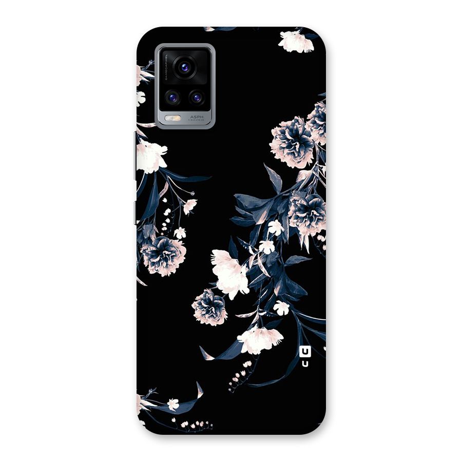 White Flora Back Case for Vivo V20