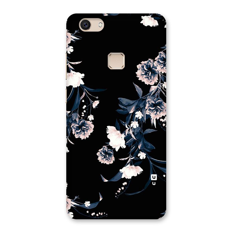 White Flora Back Case for Vivo V7