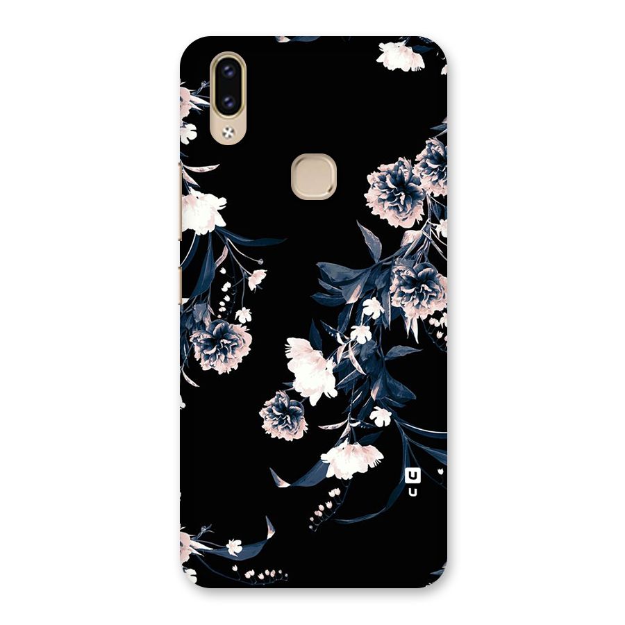 White Flora Back Case for Vivo V9 Youth