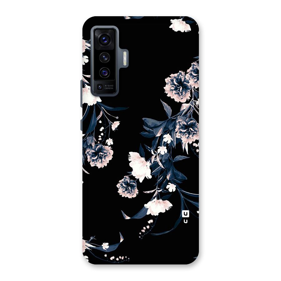 White Flora Back Case for Vivo X50