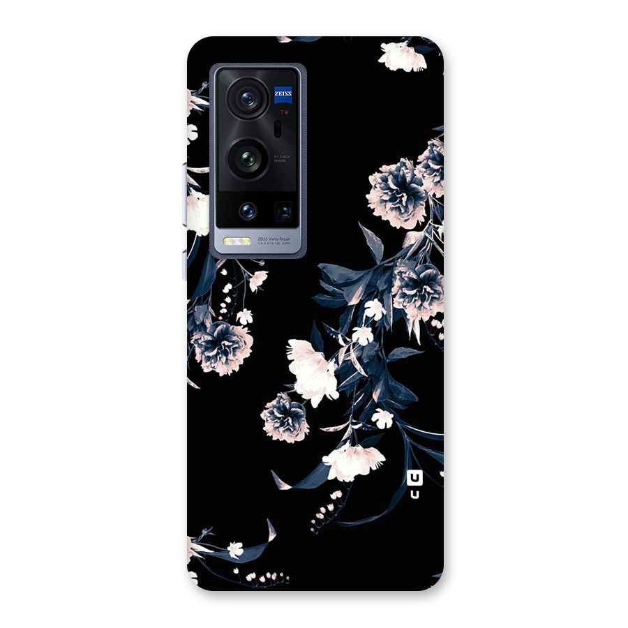 White Flora Back Case for Vivo X60 Pro Plus