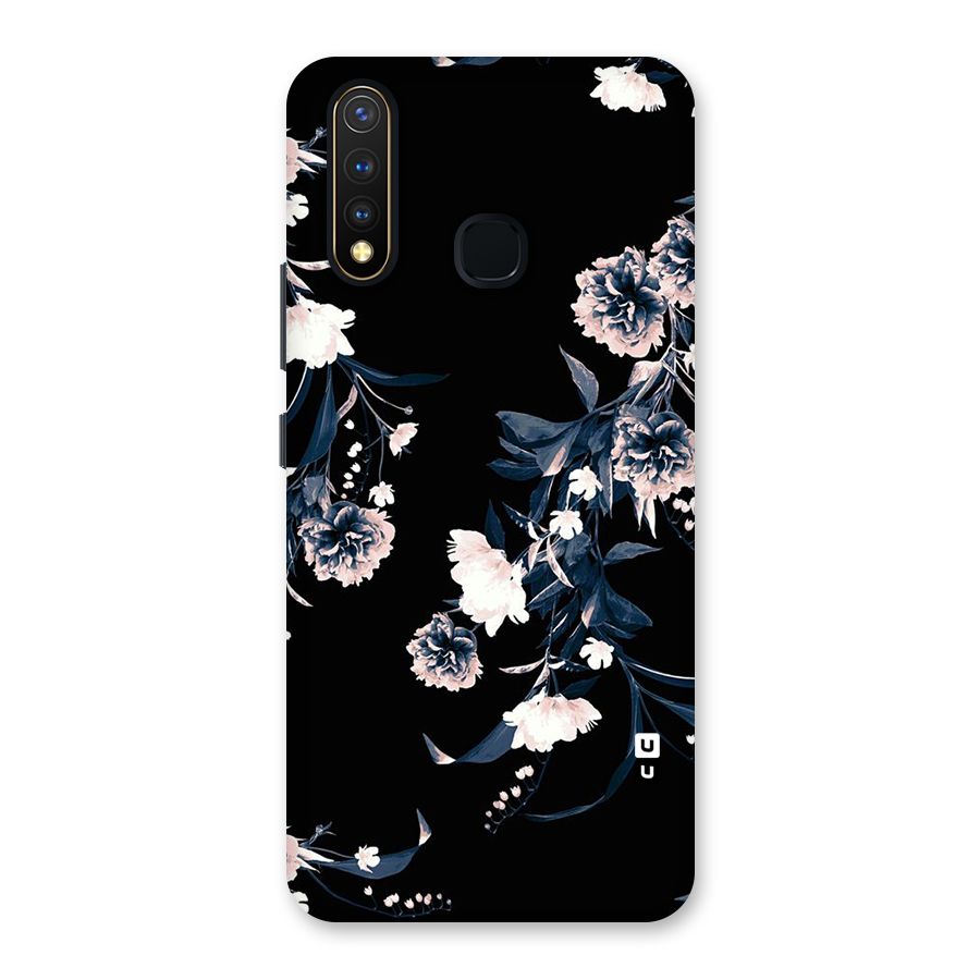 White Flora Back Case for Vivo Y19