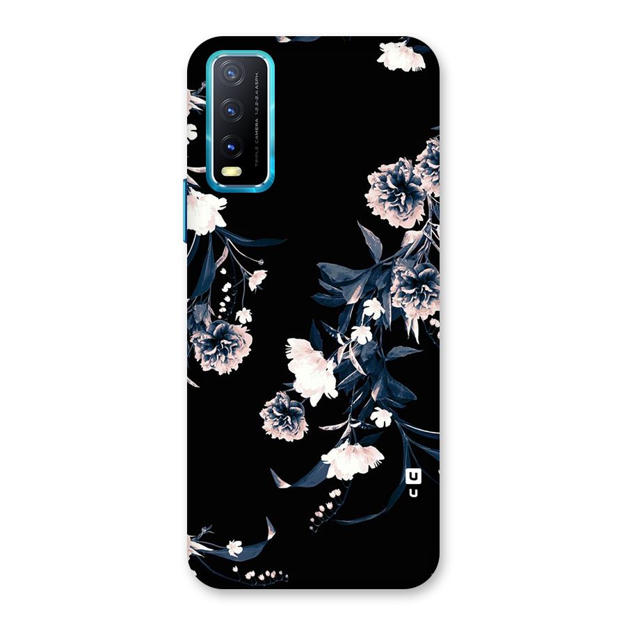White Flora Back Case for Vivo Y20
