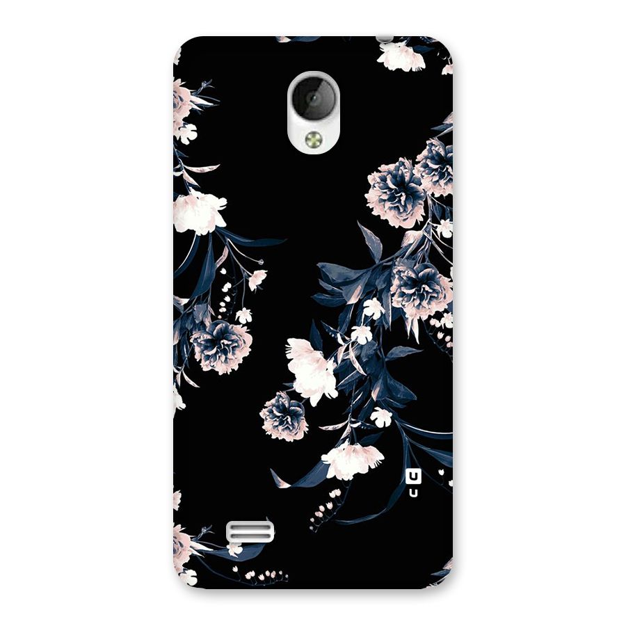 White Flora Back Case for Vivo Y21