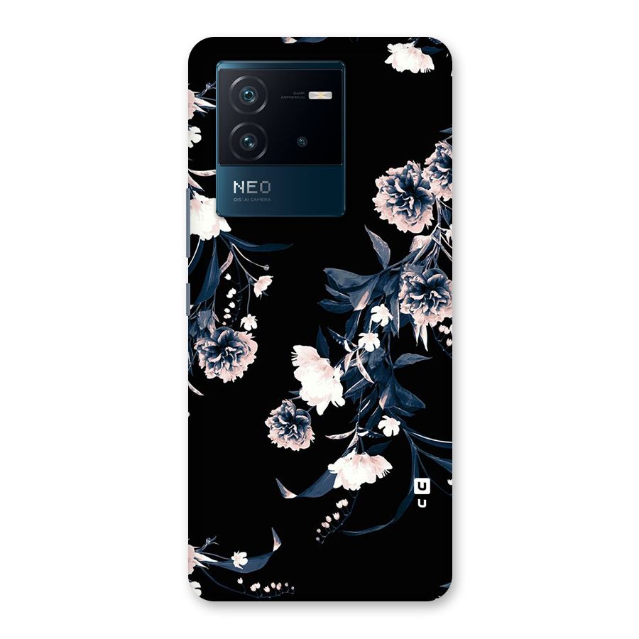 White Flora Back Case for Vivo iQOO Neo 6 5G