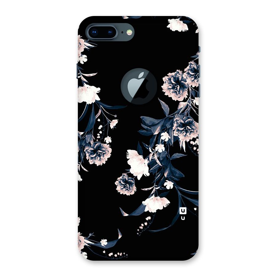 White Flora Back Case for iPhone 7 Plus Logo Cut