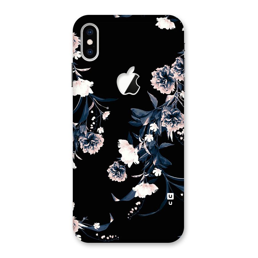 White Flora Back Case for iPhone XS Max Apple Cut
