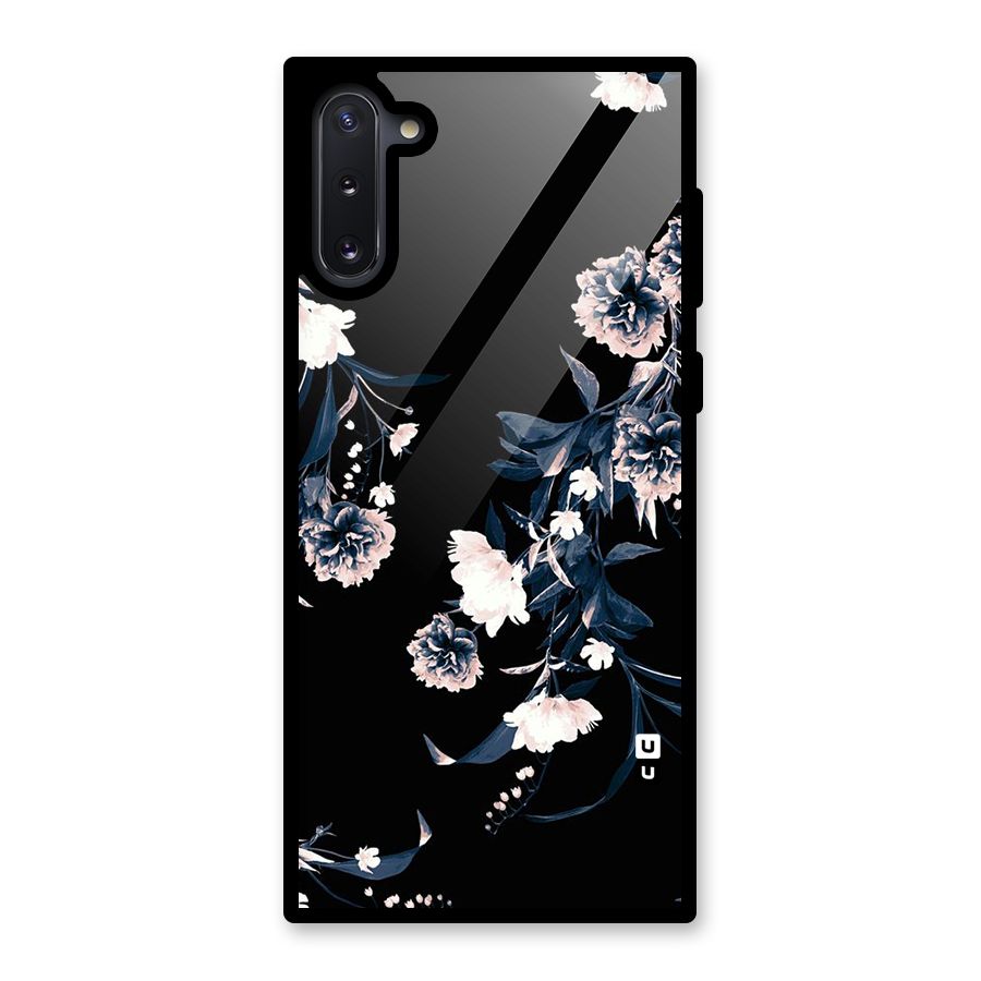 White Flora Glass Back Case for Galaxy Note 10