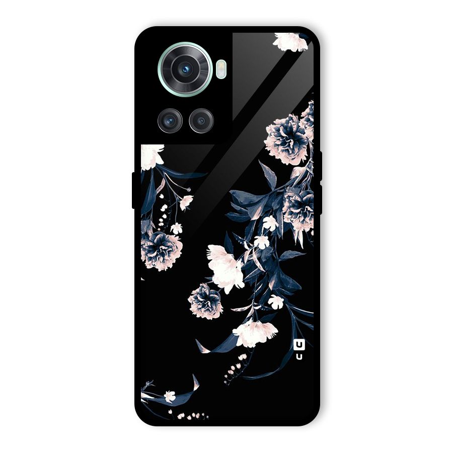 White Flora Glass Back Case for OnePlus 10R