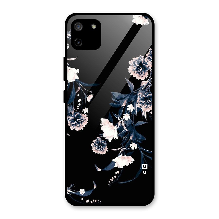 White Flora Glass Back Case for Realme C11
