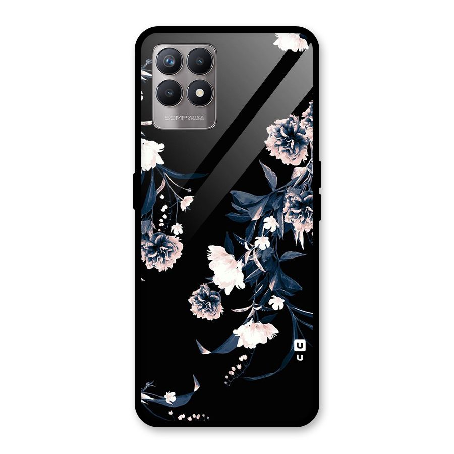White Flora Glass Back Case for Realme Narzo 50