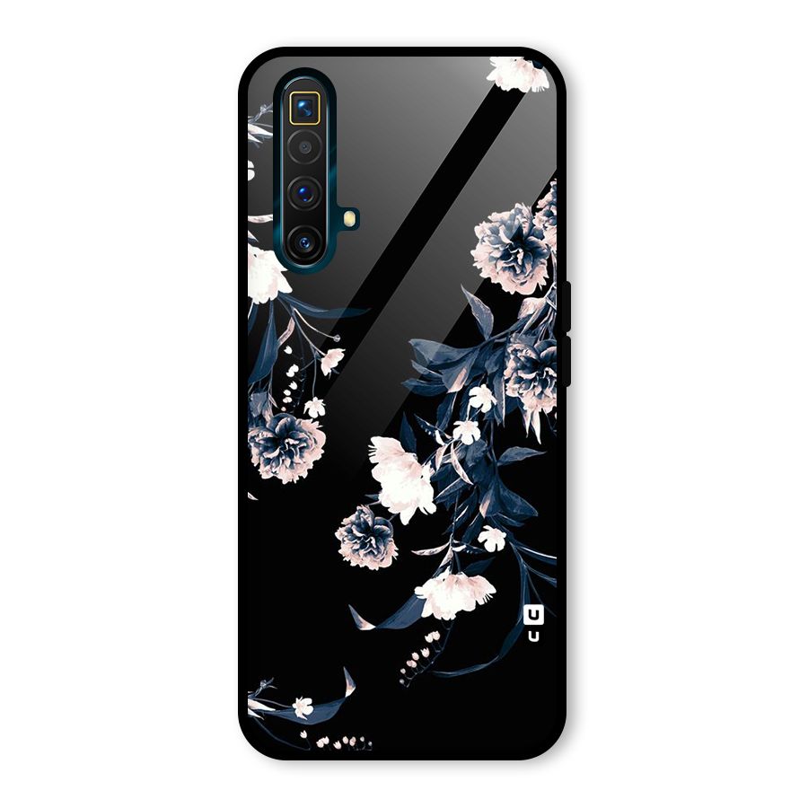 White Flora Glass Back Case for Realme X3