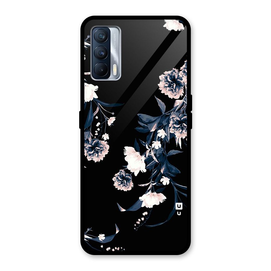 White Flora Glass Back Case for Realme X7