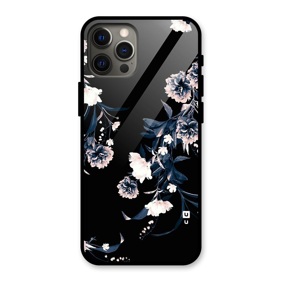 White Flora Glass Back Case for iPhone 12 Pro Max