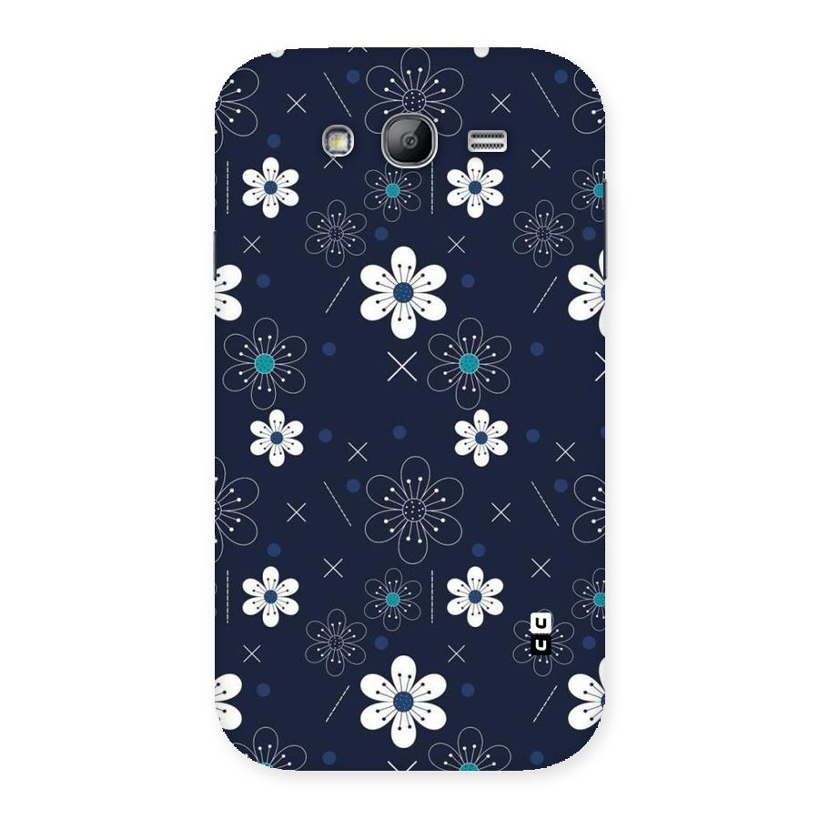White Floral Shapes Back Case for Galaxy Grand Neo Plus