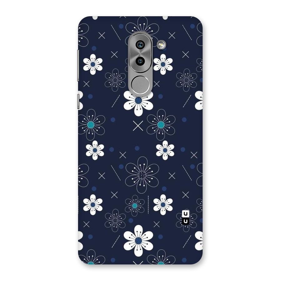 White Floral Shapes Back Case for Honor 6X