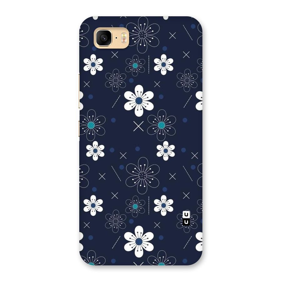 White Floral Shapes Back Case for Zenfone 3s Max