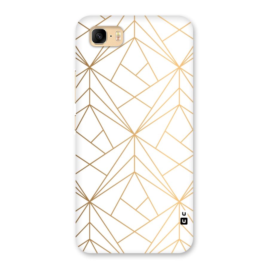 White Golden Zig Zag Back Case for Zenfone 3s Max