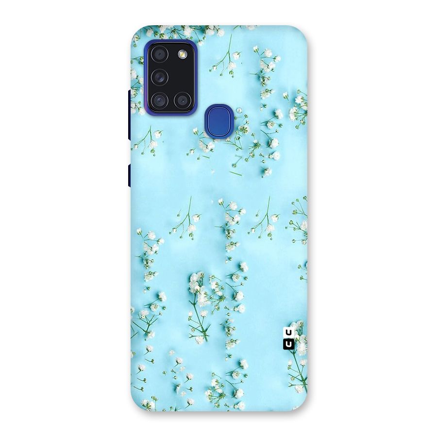 White Lily Design Back Case for Galaxy A21s