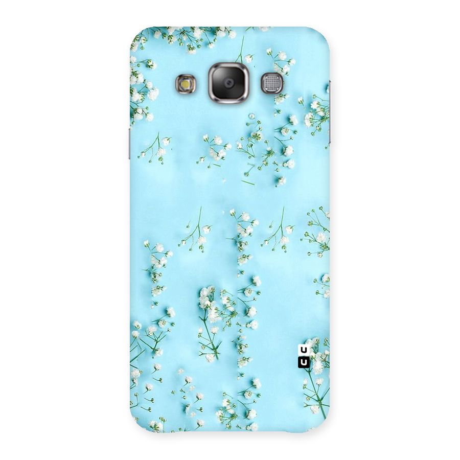 White Lily Design Back Case for Galaxy E7