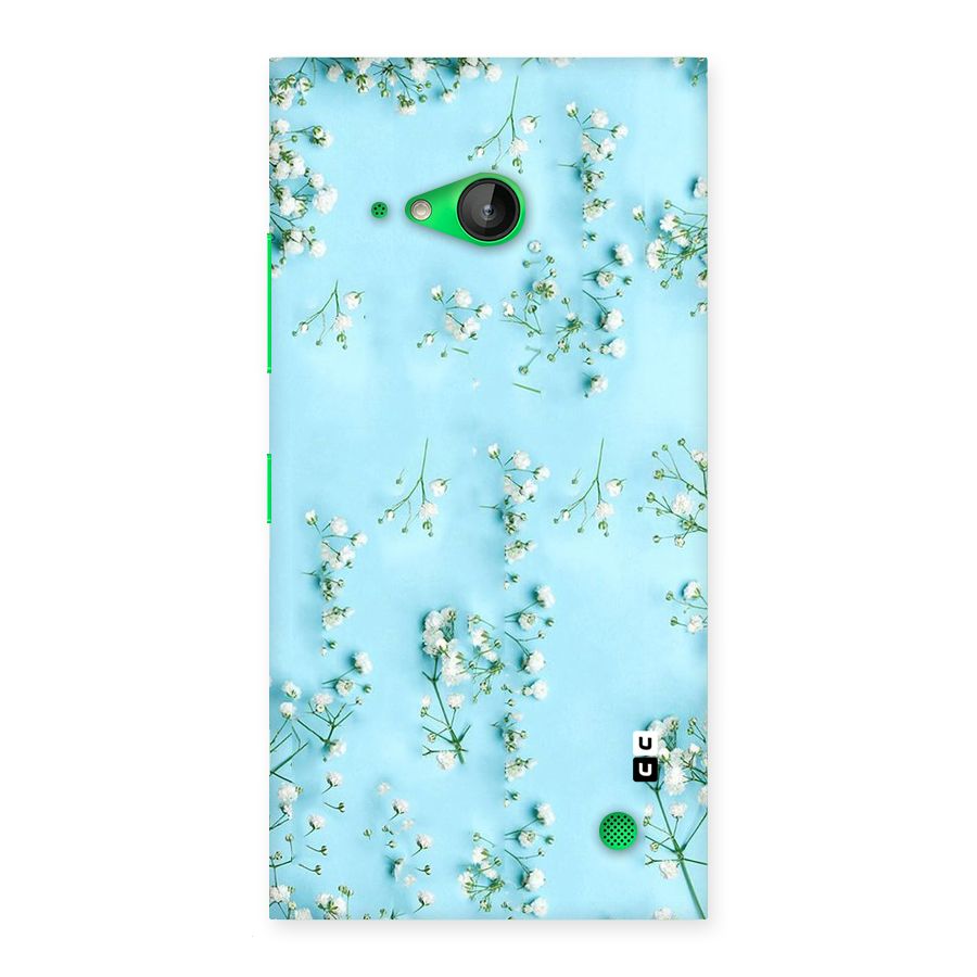 White Lily Design Back Case for Lumia 730
