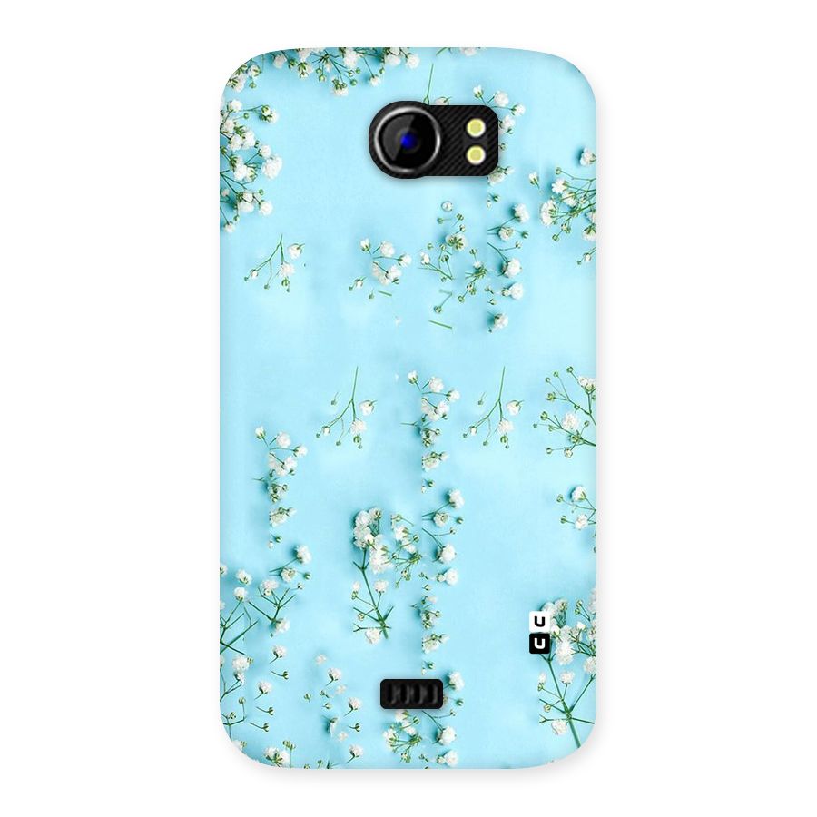White Lily Design Back Case for Micromax Canvas 2 A110