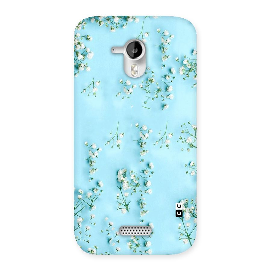 White Lily Design Back Case for Micromax Canvas HD A116