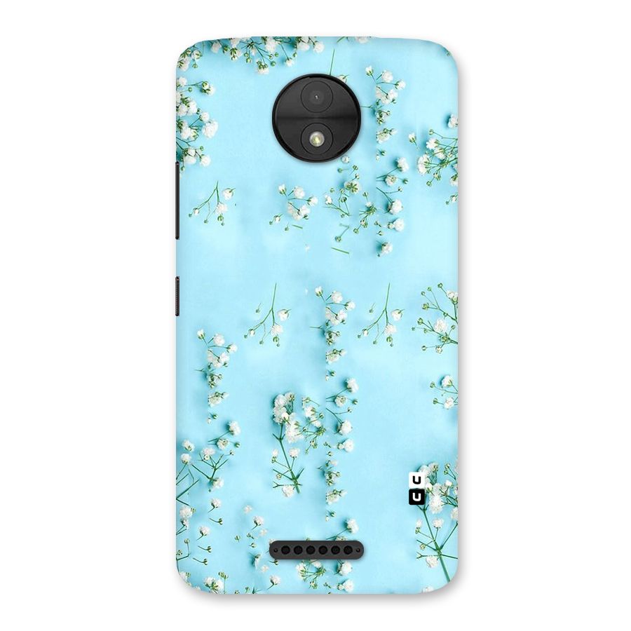 White Lily Design Back Case for Moto C