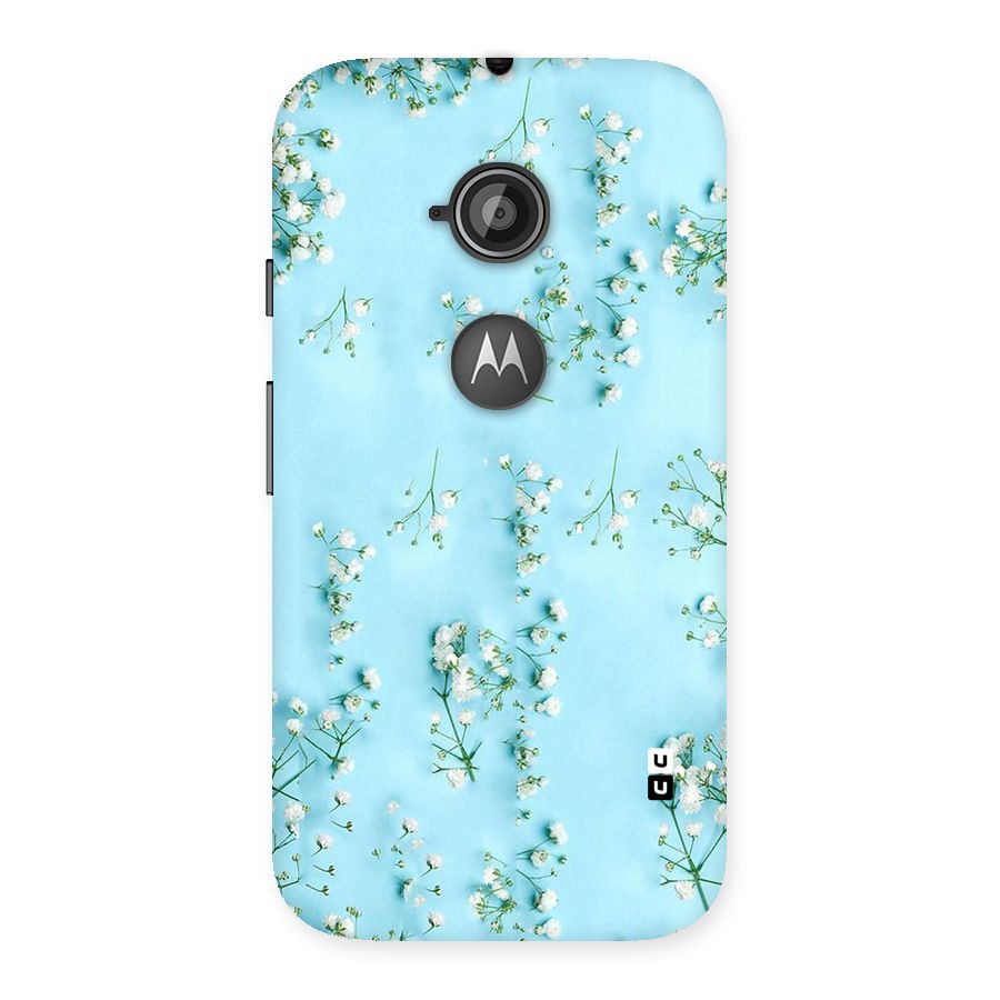 White Lily Design Back Case for Moto E 2nd Gen