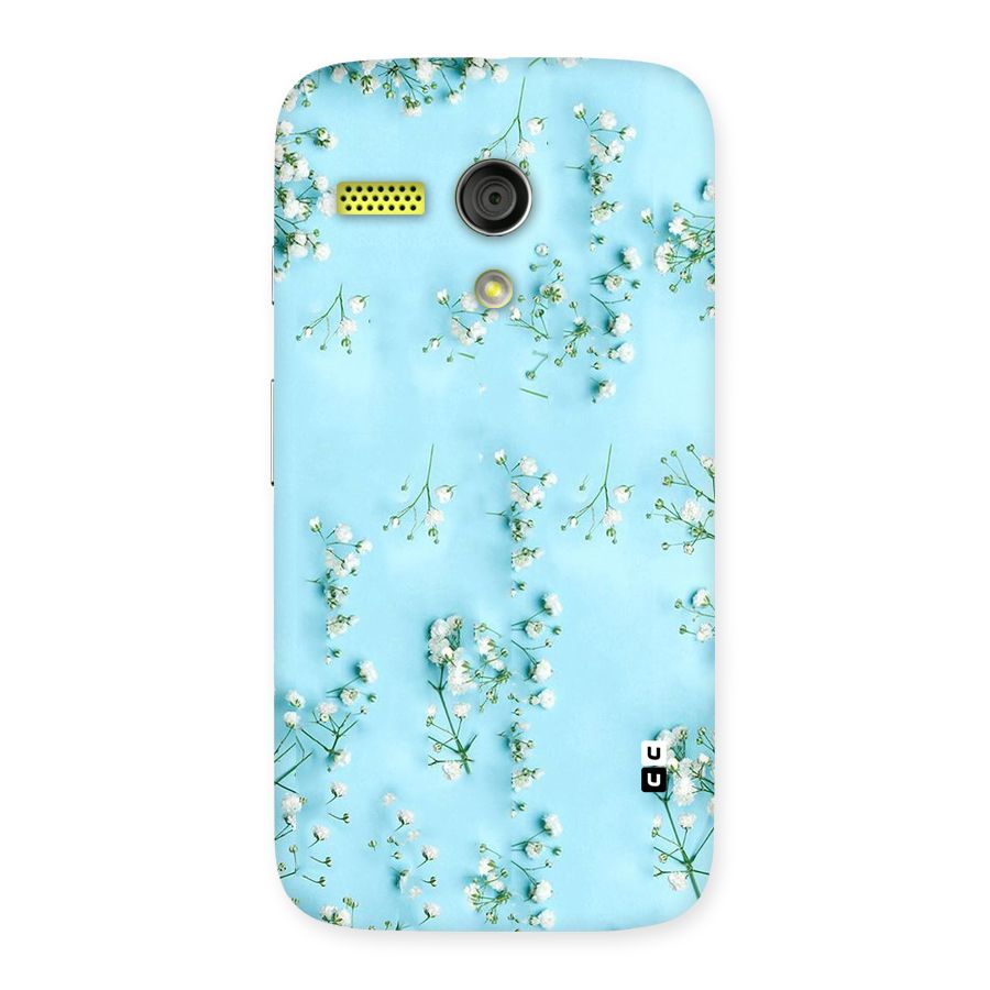 White Lily Design Back Case for Moto G