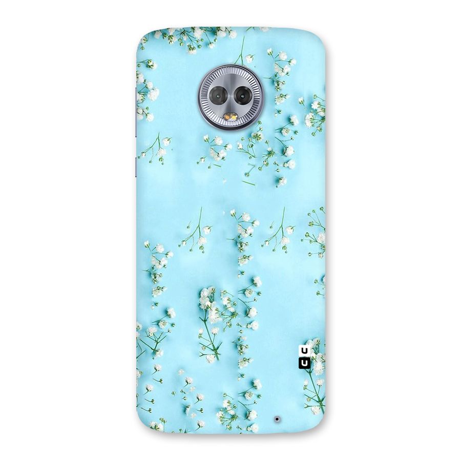 White Lily Design Back Case for Moto G6 Plus
