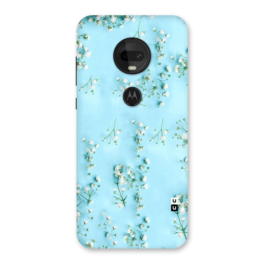 White Lily Design Back Case for Moto G7