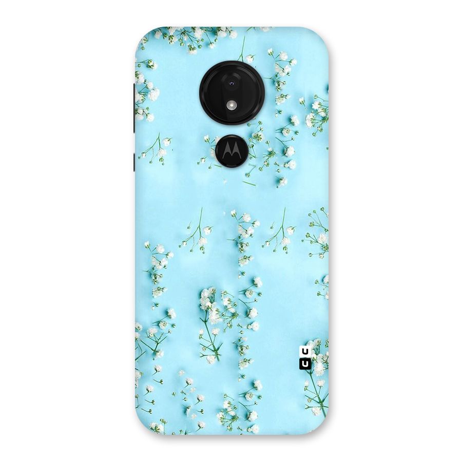 White Lily Design Back Case for Moto G7 Power